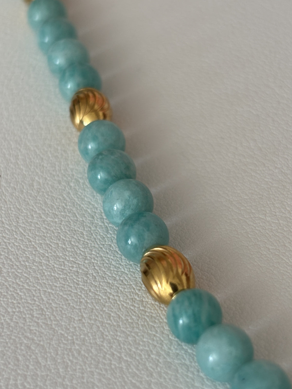 Collier en amazonite naturelle