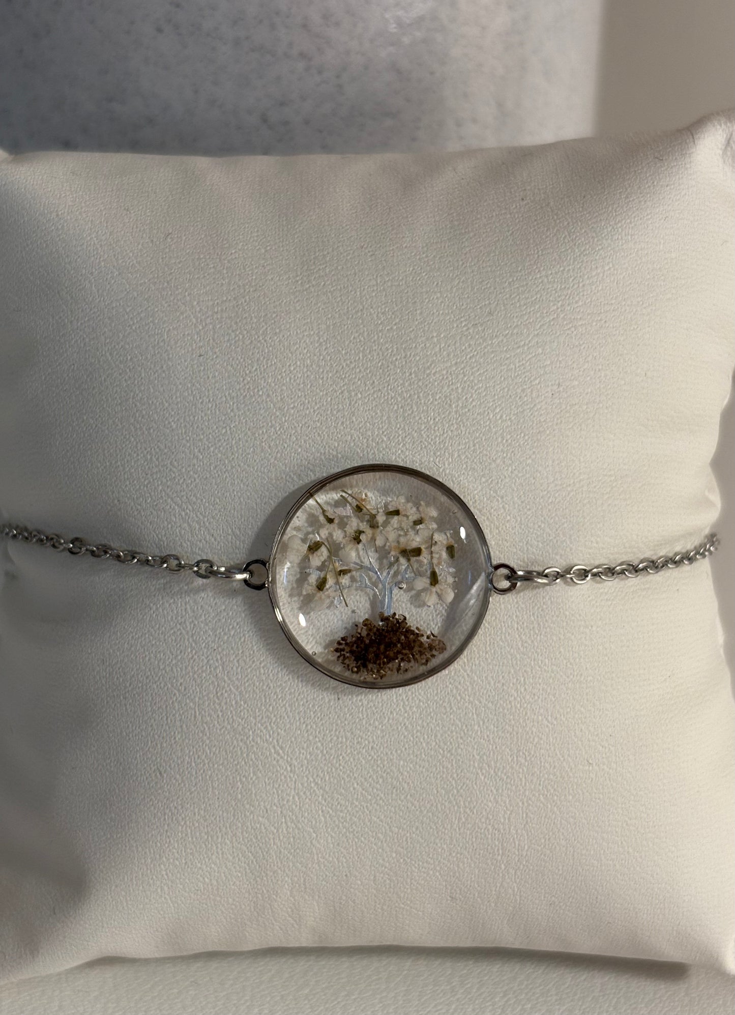 Bracelet Arbre de vie – Terre et fleurs de carotte sauvage