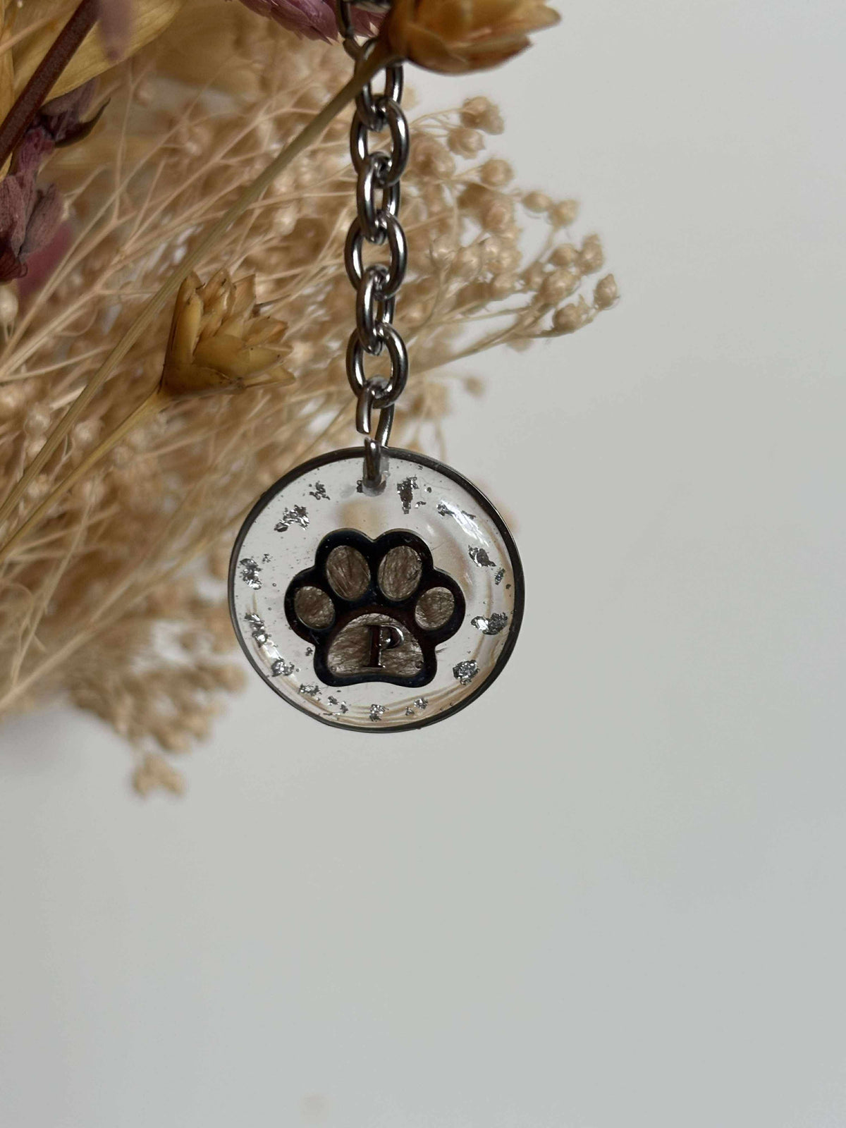 Porte-clés Noisette avec poils d’animaux (Bijoux souvenirs)