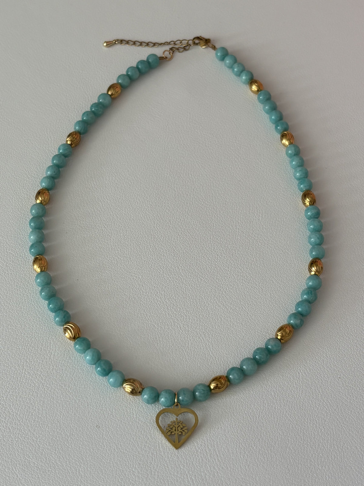 Collier en amazonite naturelle