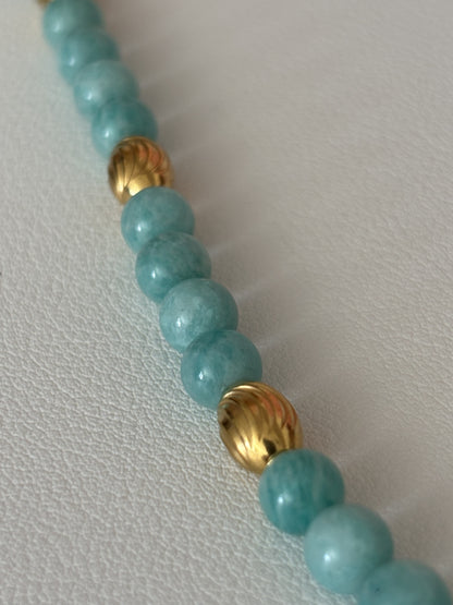 Collier en amazonite naturelle