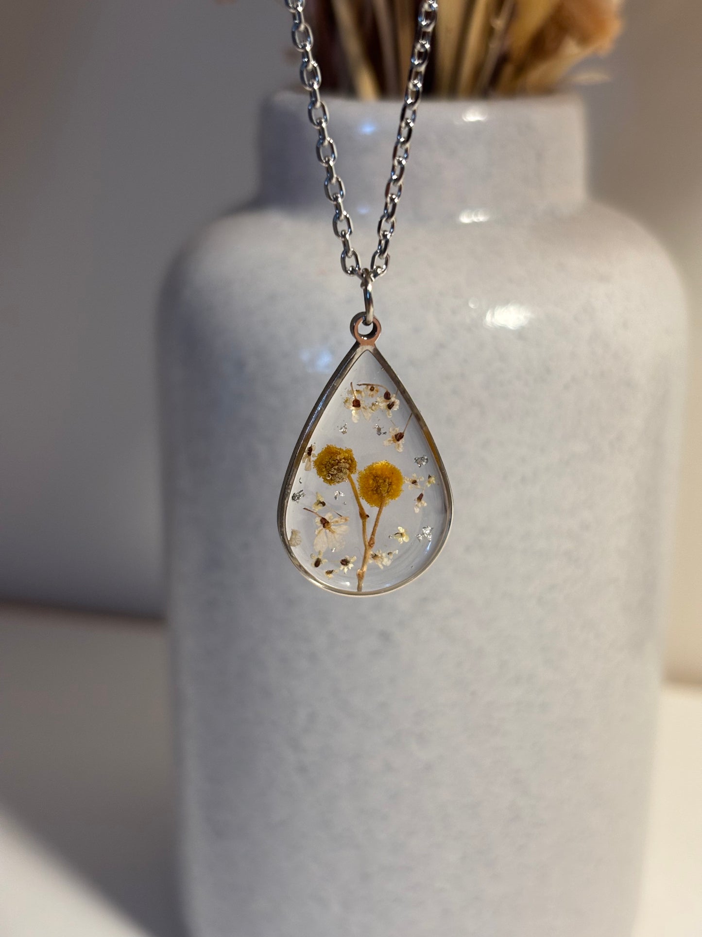 Collier goutte Mimosa
