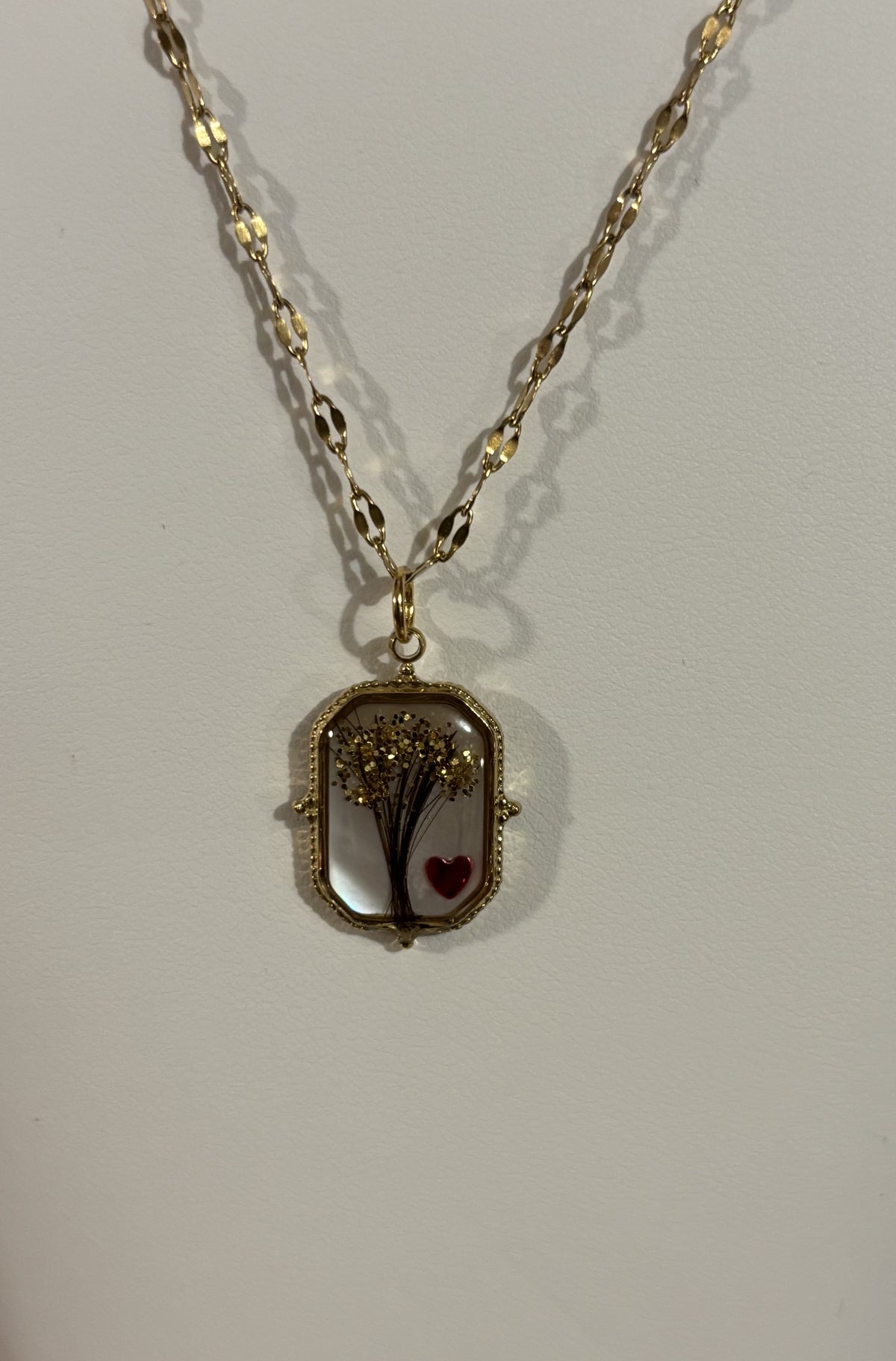 Collier Philomène  nacre arbre de vie (Bijoux souvenirs)