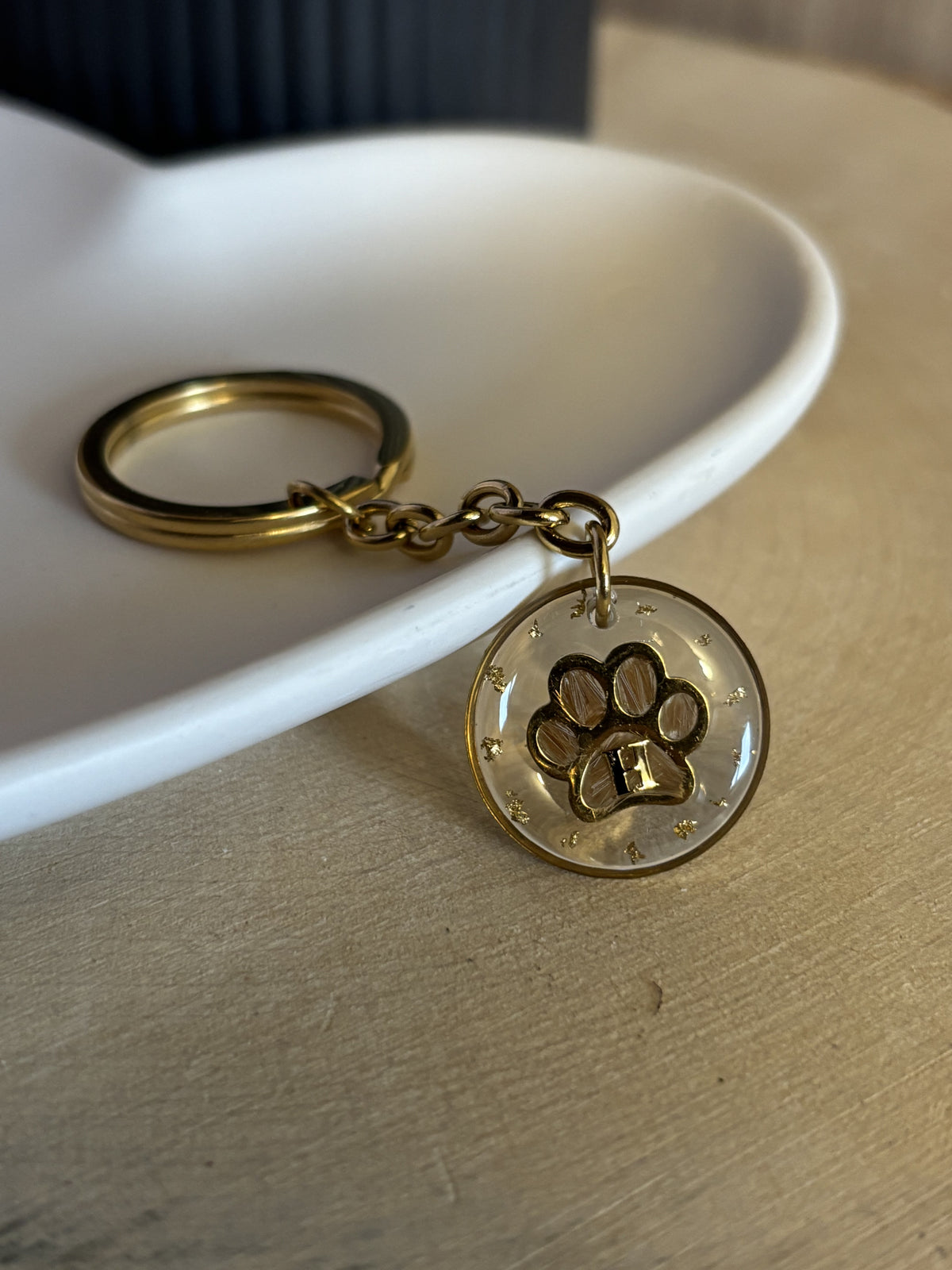 Porte-clés Noisette avec poils d’animaux (Bijoux souvenirs)